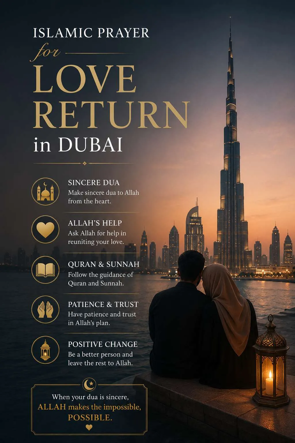 Islamic Prayer for Love Return in Dubai